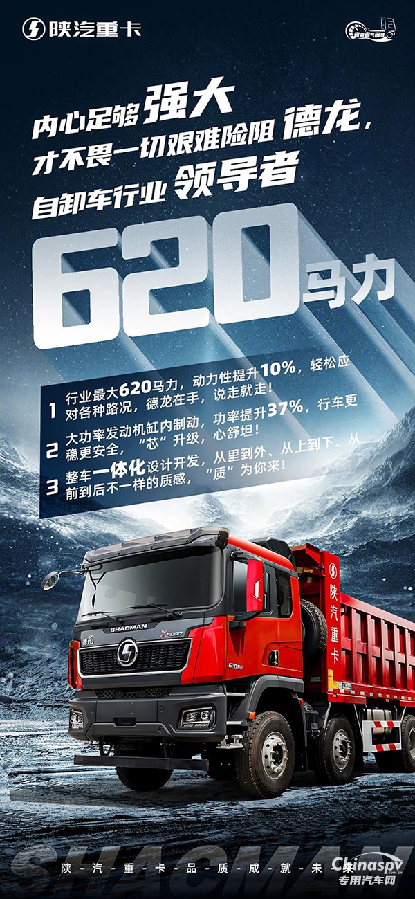 德龍X5000自卸王者，620馬力全“芯”升級(jí)，一路領(lǐng)航
