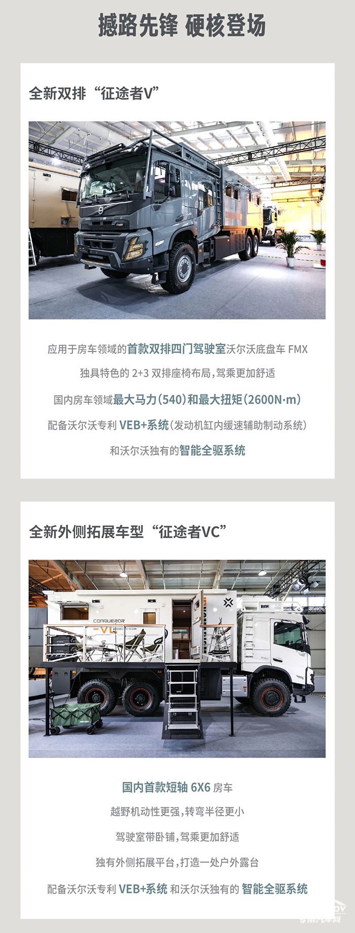 強強聯(lián)合！沃爾沃卡車與德野攜硬核新品亮相房車展