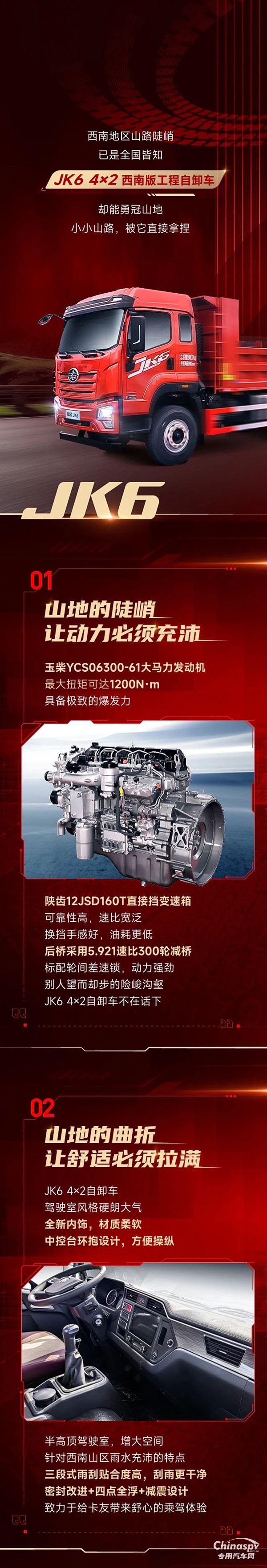 解放青汽JK6 4×2自卸車出馬，小小山路，拿捏～ ?