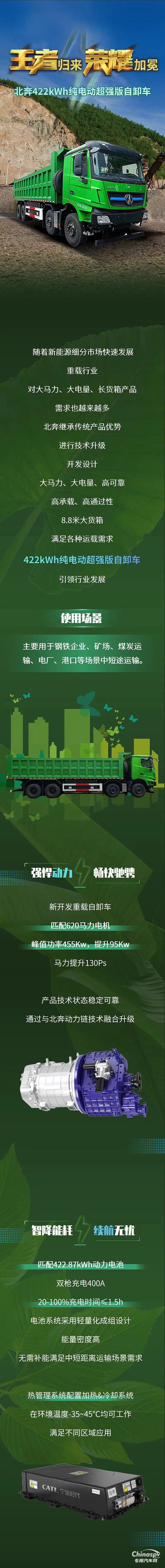 王者歸來，榮耀加冕！北奔422kWh純電動(dòng)超強(qiáng)版自卸車新品推薦