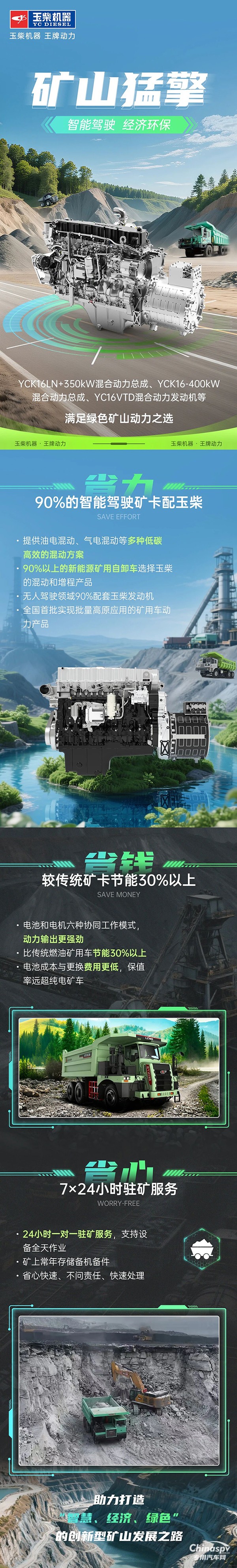 玉柴礦山猛擎助力礦山用戶省力、省錢(qián)、省心！