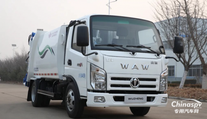 五征環(huán)?？萍妓{(lán)牌壓縮式垃圾車，助力潔凈城市煥新顏！